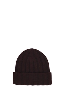 Barna Cashmere Ribbed Cashmere Beanie Hat