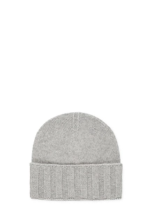 Barna Cashmere Ribbed Beanie Hat