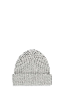 Barna Cashmere Ribbed Beanie Hat