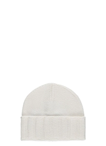 Barna Cashmere Ribbed Beanie Hat