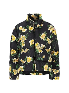 Floral Printed Highneck Jacket