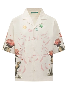 Barrow Graphic Poplin Shirt