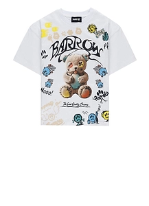 Barrow Kids Graphic Bear Print T-Shirt