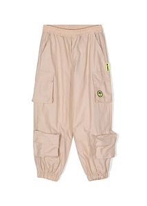 Barrow Kids Logo-Appliqué Tapered Cargo Trousers