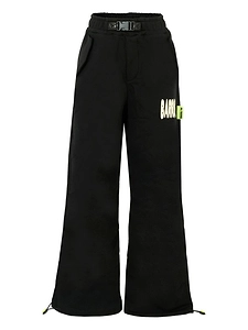 Barrow Kids Logo Patch Straight-Leg Pants