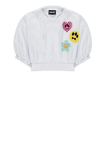 Barrow Kids Logo Patch Cropped T-Shirt