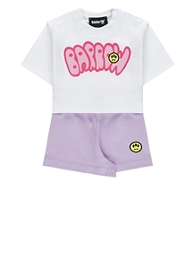 Barrow Kids Logo Print Shorts Tracksuit