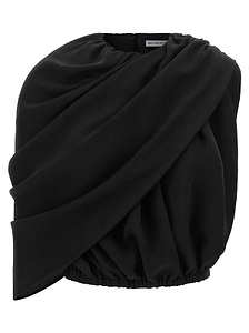 Draped Cape Crop Top
