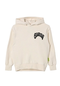 Barrow Kids Logo Printed Graffiti Effect Hoodie