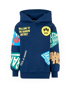 Barrow Kids Logo Printed Long-Sleeved Hoodie