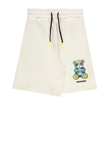 Barrow Kids Teddy Print Bermuda Shorts