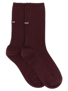 Logo Ribbed Socks