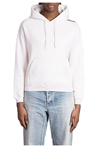 Logo Tag Drawstring Hoodie