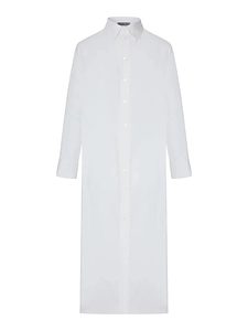 Collared Long-Sleeved Shirt Dress