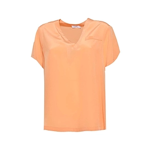 Barba V-Neck Satin Top