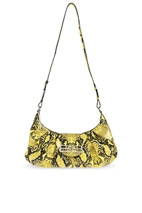Pamela Python Embossed Medium Shoulder Bag