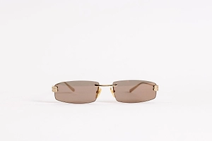 Rimless Oval Sunglasses