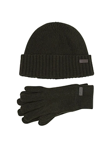 Barbour Carlton Beanie And Gloves Set