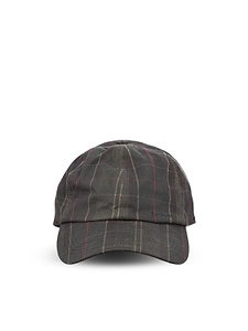 Barbour Checked Baseball Cap