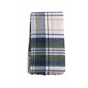 Barbour Checked Fringed Edge Scarf