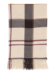 Barbour Checked Fringed-Edge Scarf