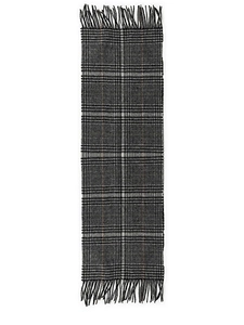 Barbour Checked Fringed Scarf