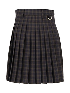 Barbour Checked Pleated Skirt