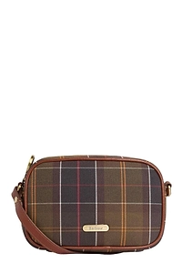 Barbour Checked Zipped Mini Crossbody Bag
