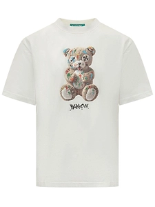 Barrow Teddy Print Jersey T-Shirt
