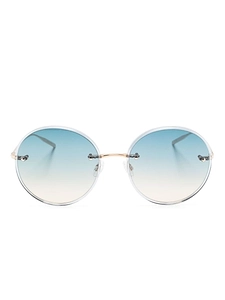 Barton Perreira Rigby Round Frame Sunglasses