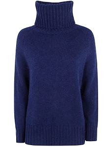 Base Ribbed Turtleneck Knitted Sweater