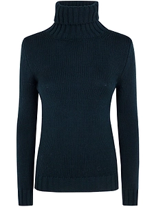 Base Ribbed Turtleneck Knitted Sweater