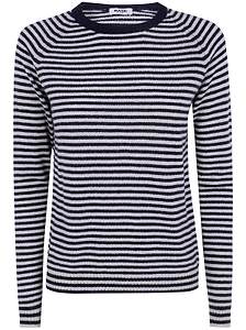 Base Striped Crew Neck Knitted Sweater