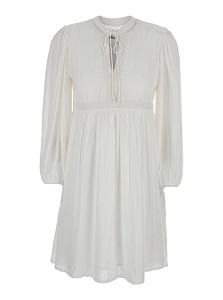 Ba&Sh Crewneck Dress With Front Knot Detail