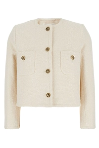 Ba&Sh Meredith Cropped Pocket Blazer