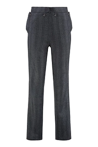 Batakovic High-Waist Pinstripe Pants