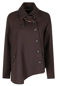 Bazar Deluxe Asymmetric Buttoned Coat