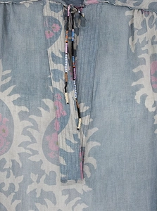 Bazar Deluxe Beaded Tie Printed Shirt