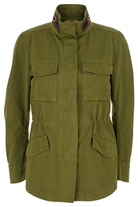 Bazar Deluxe Embroidered Collar Utility Jacket