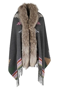 Bazar Deluxe Patterned Trim Shawl
