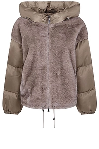 Betta Corradi Dudu Faux Fur Hooded Jacket