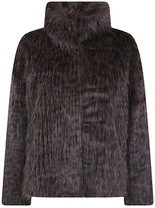 Betta Corradi Leop High Neck Bomber Jacket