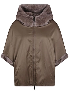 Betta Corradi Dudu Hooded Zip Cape
