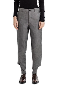Black Comme Des GarÇOns Asymmetrical Hem Pants