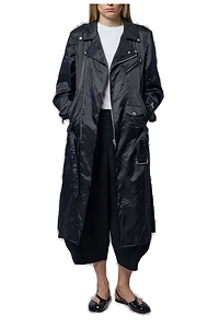 Black Comme Des GarÇOns Asymmetric Zipped Coat