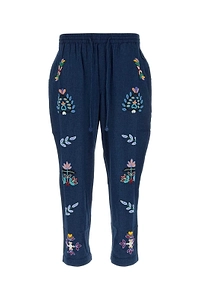 Baziszt Neon Embroidered Joggers