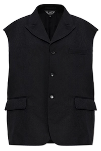 Black Comme Des GarÇOns Button-Up Vest