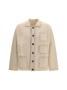 Baziszt Seeker Patterned Patch-Pocket Cardigan