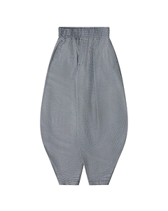 Black Comme Des GarÇOns Houndstooth Pattern Balloon Trousers