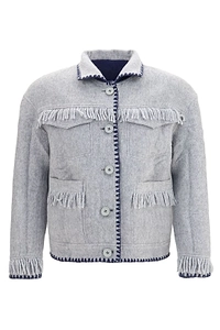 Baziszt Vedu Reversible Fringed Jacket